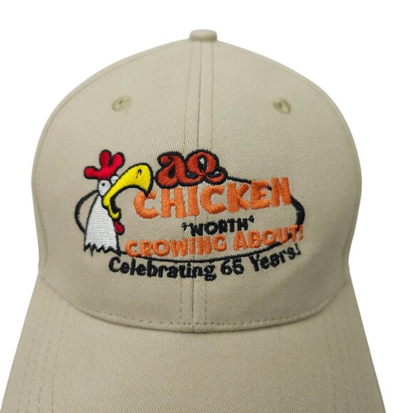Chicken Worth Crowing About Embroidered Tuck Strap Cap Trucker Baseball Hat - Picture 7 of 13